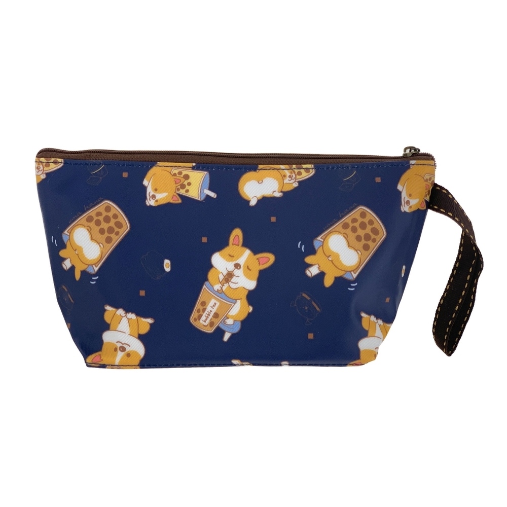 Waterproof Boba Corgi Dumpling Cosmetic Makeup Bag
